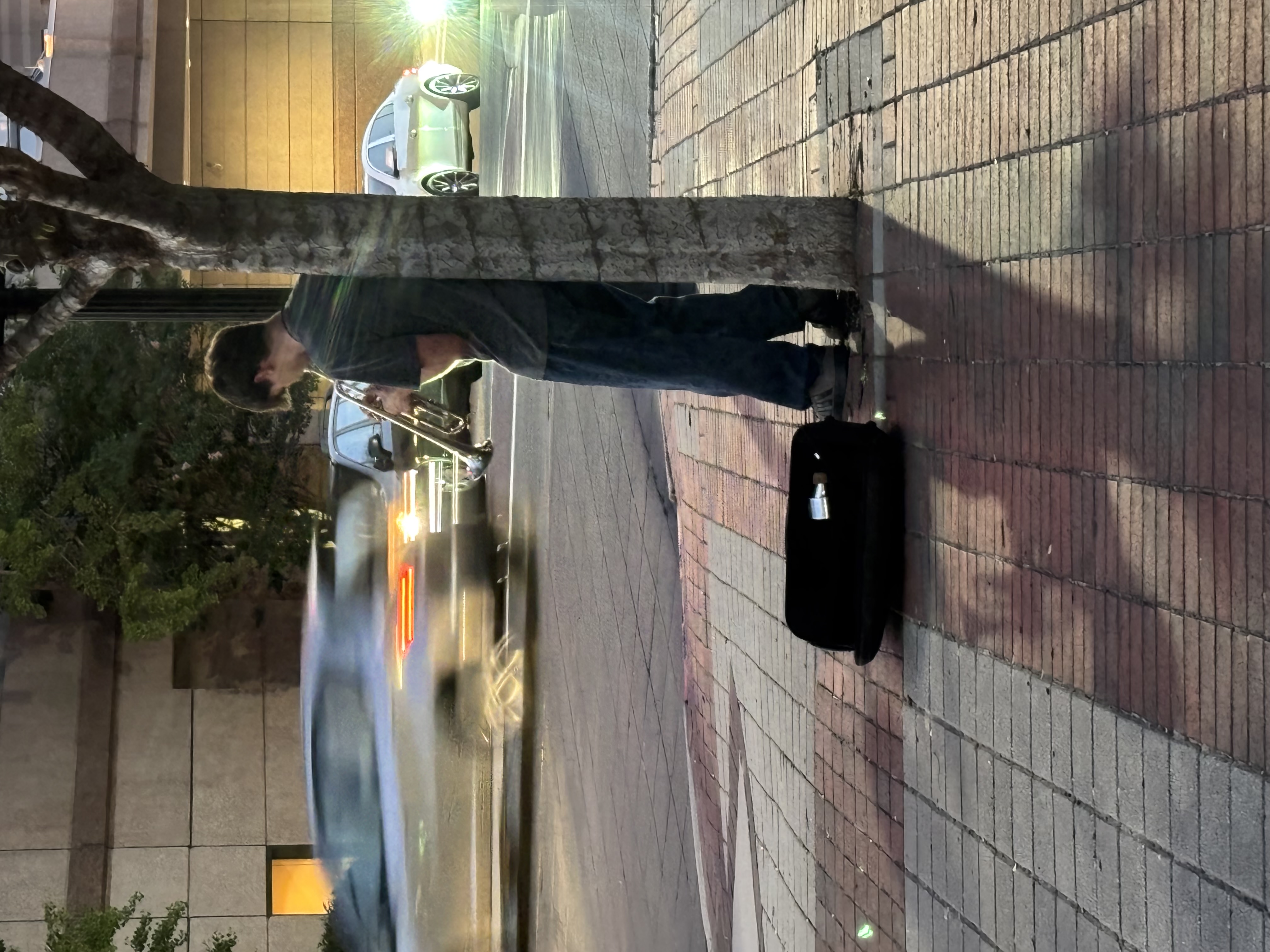 Busking at Downtown Durham